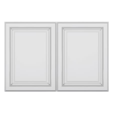 Sunny Wood Sanibel 36" Wide x 24" High Double Door Wall Cabinet Off White with Charcoal Glaze