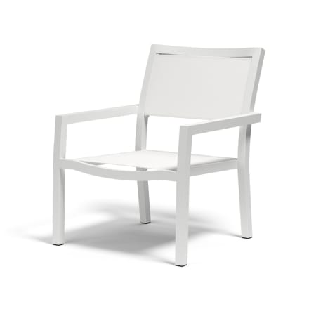 Sunset West Naples 28" Wide Aluminum Framed Outdoor Accent Arm Chair White