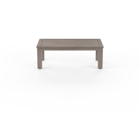 Sunset West Laguna 54" Wide Aluminum Outdoor Coffee Table Driftwood