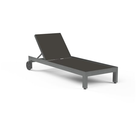 Sunset West Redondo 79" Wide Aluminum Framed Outdoor Chaise Chair Slate