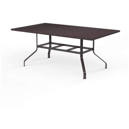 Sunset West La Jolla 42" Wide Aluminum Outdoor Dining Table Espresso