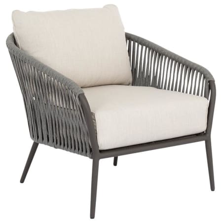 Sunset West Bazaar 38" Wide Aluminum Framed Sunbrella Outdoor Accent Arm Chair Graphite / Echo Ash