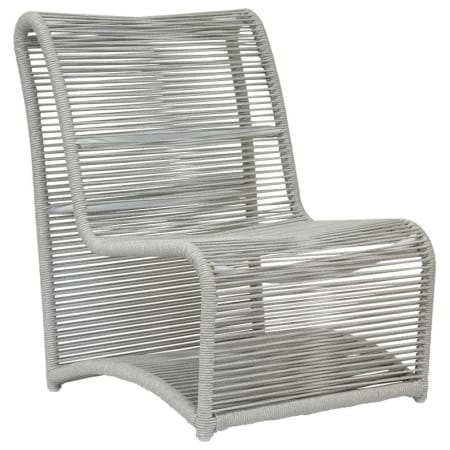 Sunset West Miami 30" Wide Aluminum, Olefin Rope Framed Outdoor Accent Chair Frost