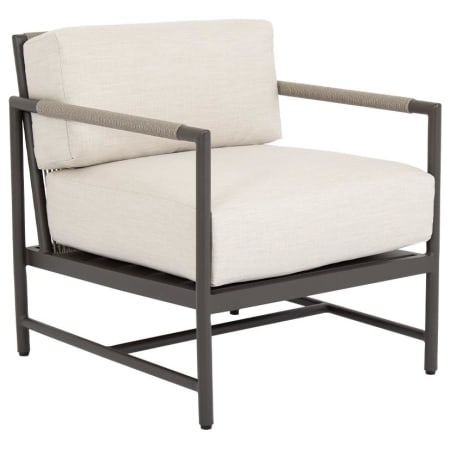 Sunset West Pietra 31" Wide Aluminum Framed Sunbrella Outdoor Accent Arm Chair Graphite /Echo Ash