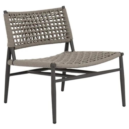 Sunset West Grigio 25" Wide Aluminum Framed Outdoor Accent Chair Graphite