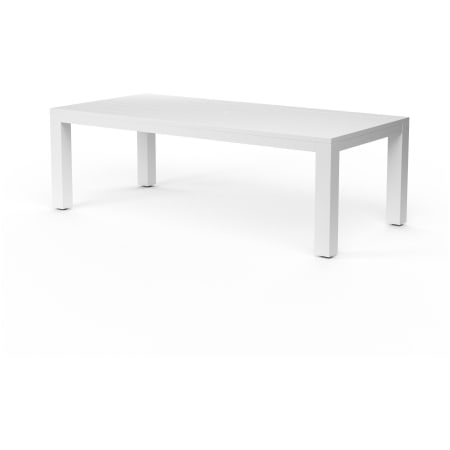 Sunset West Newport 90" Wide Aluminum Outdoor Dining Table Frost
