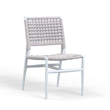 Sunset West Bahia 23" Wide Aluminum Framed Outdoor Dining Chair Frost