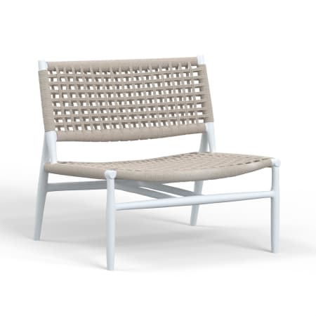 Sunset West Bahia 25" Wide Aluminum Framed Outdoor Accent Chair Frost