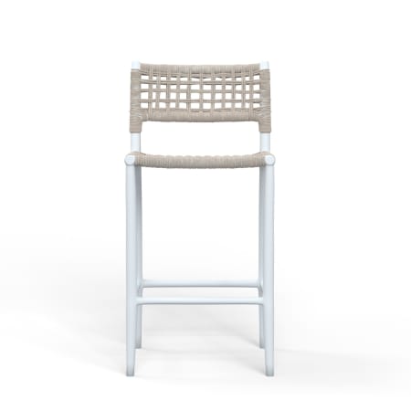 Sunset West Bahia 20" Wide Aluminum, Rope Framed Outdoor Bar Stool Frost