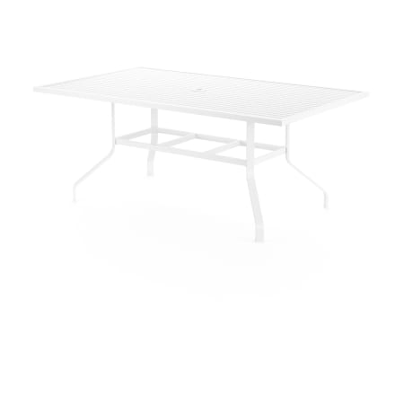 Sunset West Bristol 42" Wide Aluminum Outdoor Dining Table White