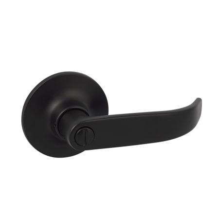 Sure-Loc Alder Privacy Door Lever Set with Round Rose Flat Black