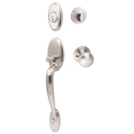 Sure-Loc Aspen Sectional Single Cylinder Keyed Entry Handleset with Interior Knob Satin Nickel