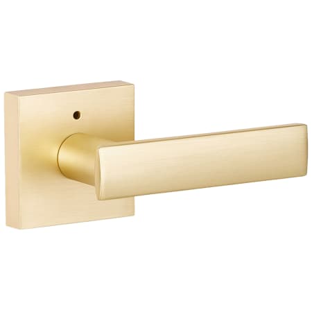 Sure-Loc Cortina Privacy Door Lever Set with Square Rose Satin Brass