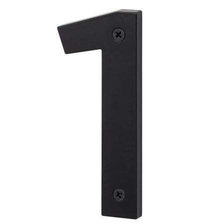 Sure-Loc 5 Inch Tall Zinc House Number 1 Flat Black