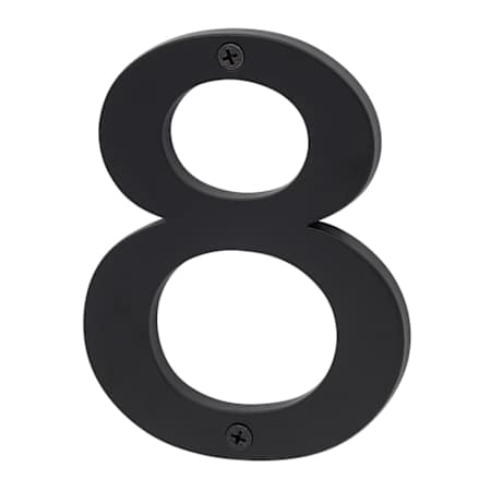 Sure-Loc 5 Inch Tall Zinc House Number 8 Flat Black
