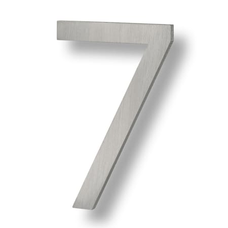 Sure-Loc 6 Inch Tall Aluminum Floating House Number 7 Brushed Aluminum