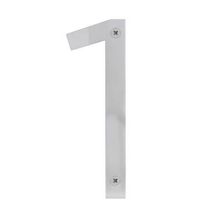Sure-Loc 6 Inch Tall Address House Number '1' Satin Stainless