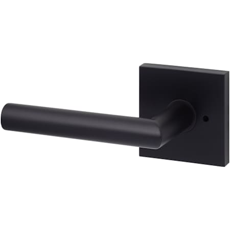 Sure-Loc Hanover Privacy Door Lever Set with Square Rose Flat Black