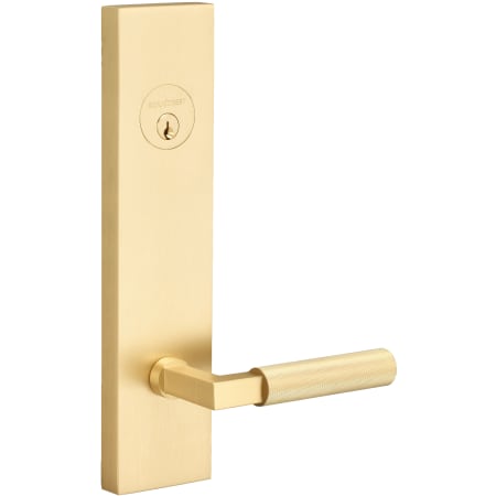 Sure-Loc Levanto Single Cylinder Keyed Entry Lever Set and Deadbolt Combo with Rectangle Rose Satin Brass