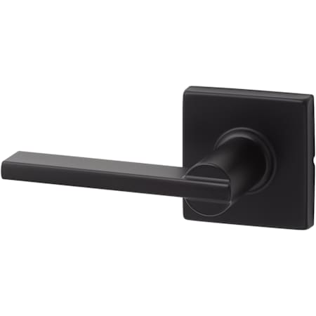 Sure-Loc Mesa Passage Door Lever Set with Square Rose Flat Black