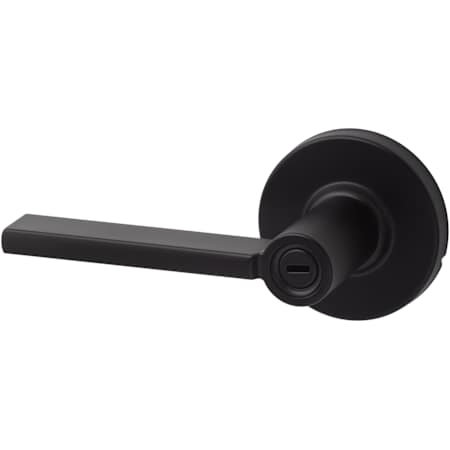 Sure-Loc Mesa Privacy Door Lever Set with Square Rose Flat Black