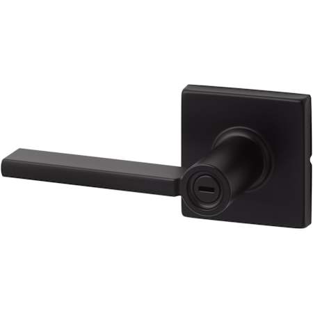 Sure-Loc Mesa Privacy Door Lever Set with Round Rose Flat Black