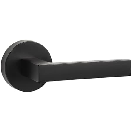 Sure-Loc Siena Passage Door Lever Set with Round Rose Flat Black