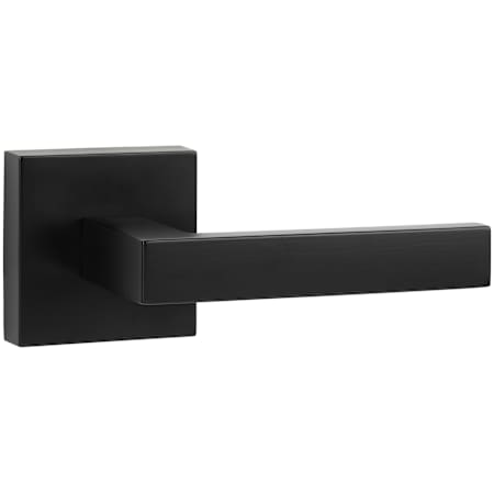 Sure-Loc Siena Passage Door Lever Set with Square Rose Flat Black