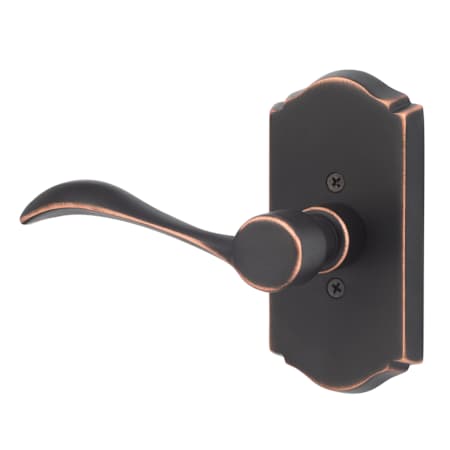 Sure-Loc Sandstone Right Handed Non-Turning Two-Sided Dummy Door Lever Set with Arch Rose Vintage Bronze