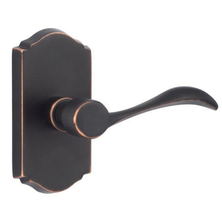 Sure-Loc Sandstone Right Handed Passage Door Lever Set with Arch Rose Vintage Bronze