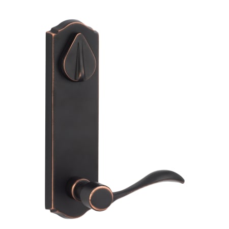 Sure-Loc Sandstone Right Handed Privacy Door Lever Set with Arch Rose Vintage Bronze