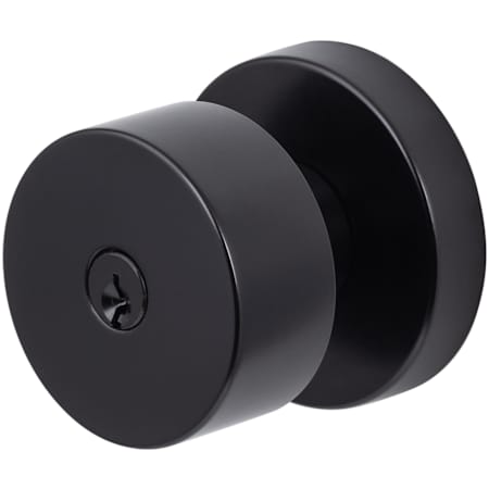 Sure-Loc Zurich Single Cylinder Keyed Entry Door Knob Set with Round Flat Black