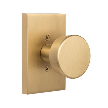 Sure-Loc Zermatt Non-Turning One-Sided Dummy Door Knob with Rectangle Rose Satin Brass