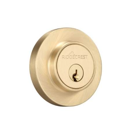 Sure-Loc Ridgecrest Solid Brass Single Cylinder Keyed Entry Deadbolt Satin Brass