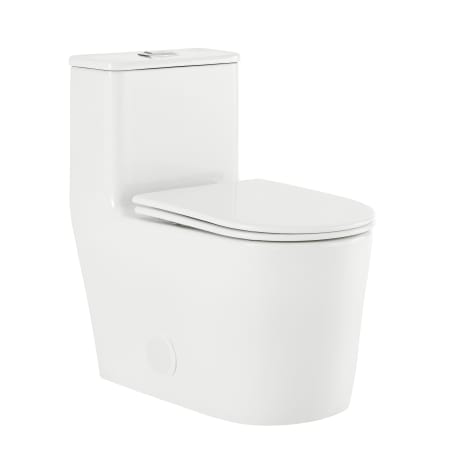Swiss Madison Liberte 1.1 / 1.6 GPF Dual Flush One Piece Elongated Toilet with Push Button Flush - Seat Included White