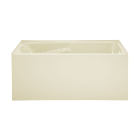 Swiss Madison Voltaire 54" Three Wall Alcove Acrylic Soaking Tub with Right Drain and Overflow Bisque