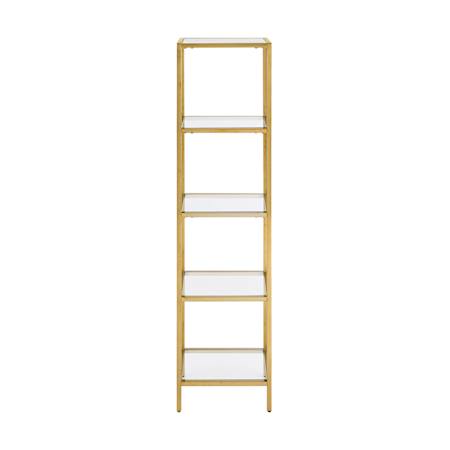 Swiss Madison Pierre 65" Stainless Steel Free Standing Linen Tower Brushed Gold