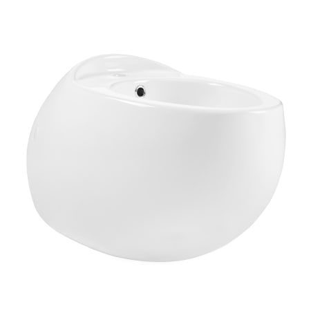 Swiss Madison Plaisir Wall Mounted Bidet with 1 Hole Drilled - Less Faucet White