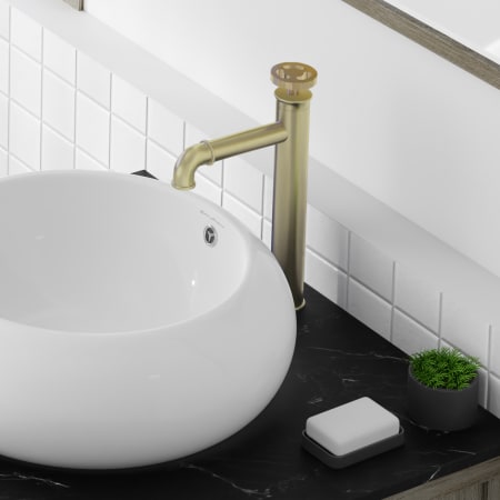 Swiss Madison Avallon 1.2 GPM Single Hole Bathroom Faucet Brushed Gold