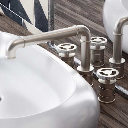 Swiss Madison Avallon 1.2 GPM Widespread Bathroom Faucet Brushed Nickel