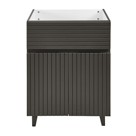 Swiss Madison Bernay 24" Single Free Standing Vanity Cabinet Only - Less Vanity Top Cedar Grey