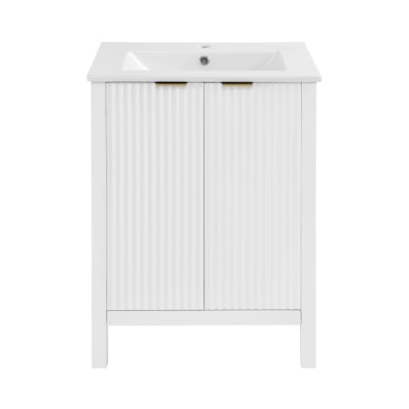 Swiss Madison Bastille 22" Free Standing Single Basin Vanity Set with Cabinet and Ceramic Vanity Top