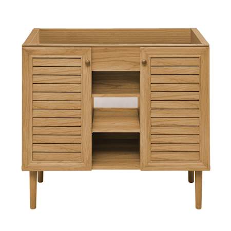 Swiss Madison Bron 36" Single Free Standing Vanity Cabinet Only - Less Vanity Top Oak