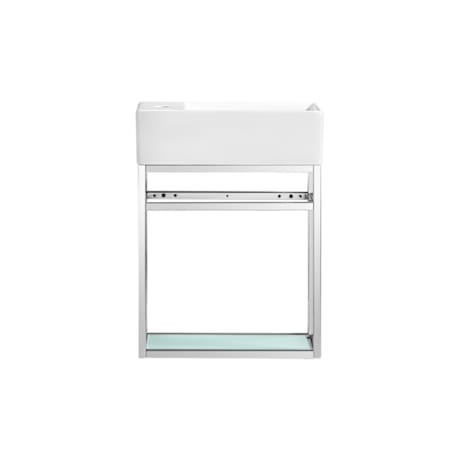 Swiss Madison Pierre 18" Wall Mounted Console Sink Set Chrome