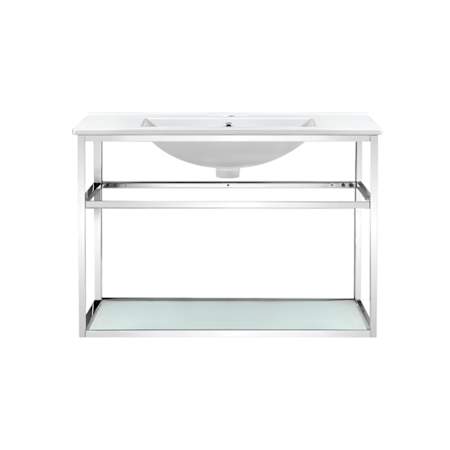 Swiss Madison Pierre 23-5/8" High Console Sink Set Chrome
