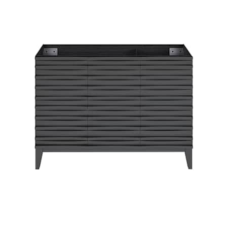Swiss Madison Cascade 48" Single Free Standing Vanity Cabinet Only - Less Vanity Top Black