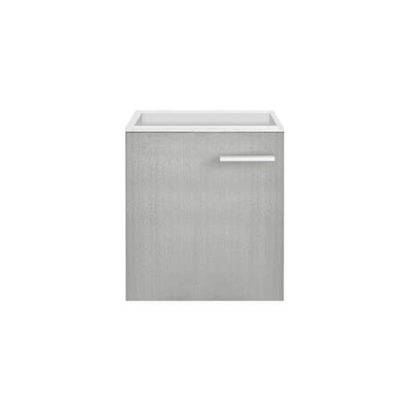 Swiss Madison Colmer 18" Single Wall Mounted Vanity Cabinet Only - Less Vanity Top Brushed Grey
