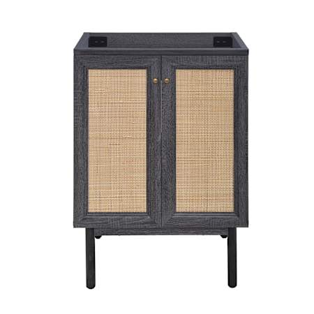 Swiss Madison Classe 24" Single Free Standing Vanity Cabinet Only - Less Vanity Top Black