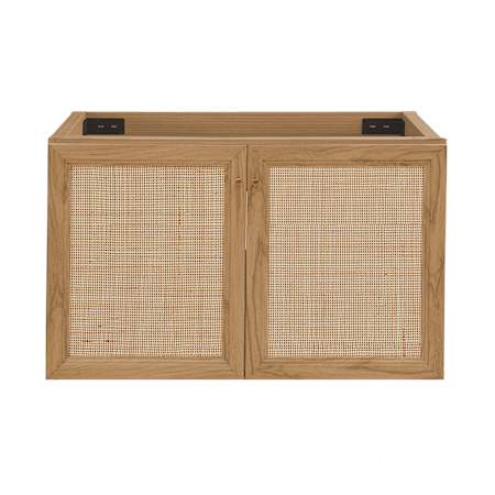 Swiss Madison Classe 36" Single Wall Mounted Vanity Cabinet Only - Less Vanity Top Oak