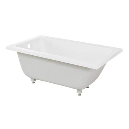 Swiss Madison Voltaire 48" Drop In Acrylic Soaking Tub with Reversible Drain and Overflow Glossy White